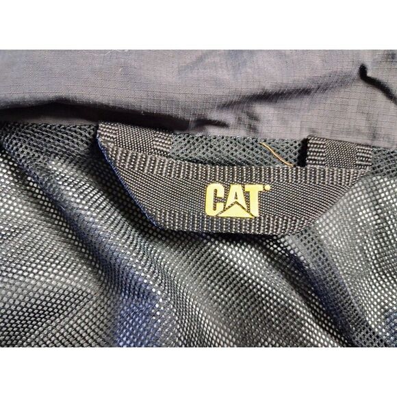 CAT Hooded Jacket Men's XL Black Softshell Cat Work Wear Utility Outdoors - Picture 6 of 16